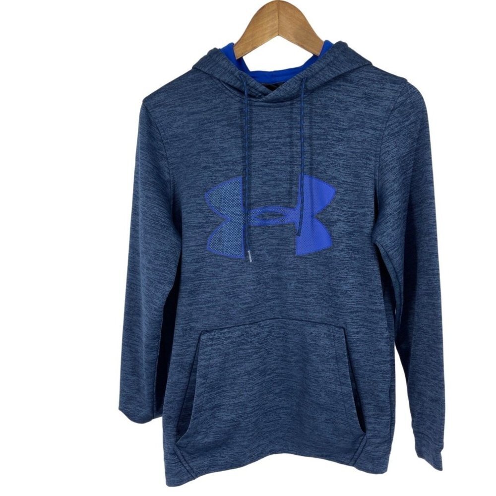Under Armour Loose Cold Gear Long Sleeves Blue Hoodie Size Small